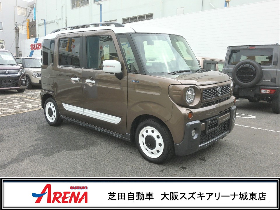 スペーシアギアマイスタイル新車外しタイヤホイール4本セットスズキ 