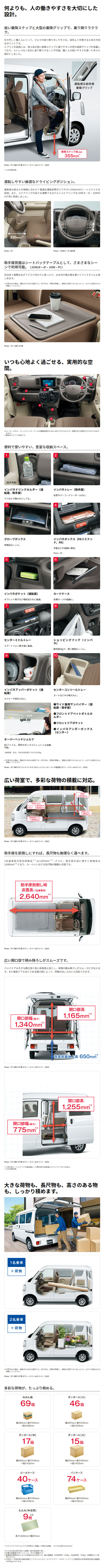 エブリイの室内空間