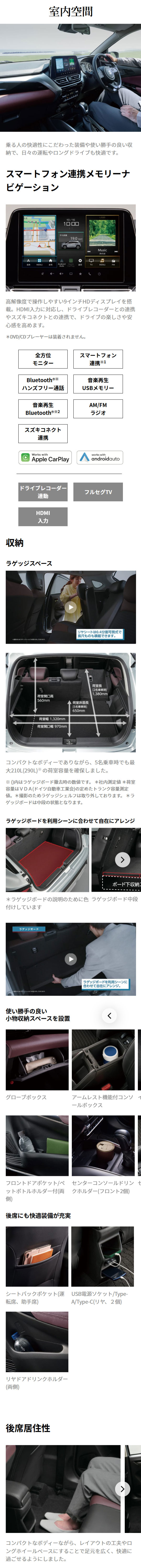 フロンクスの室内空間