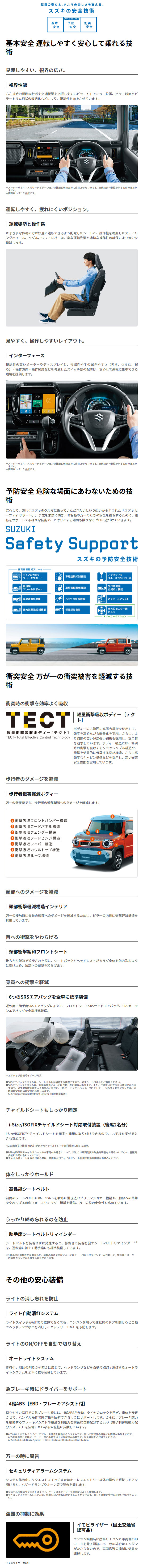 ハスラーの安全装備