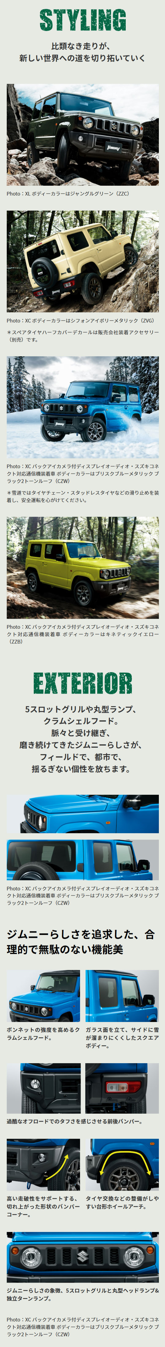 ジムニーの外観