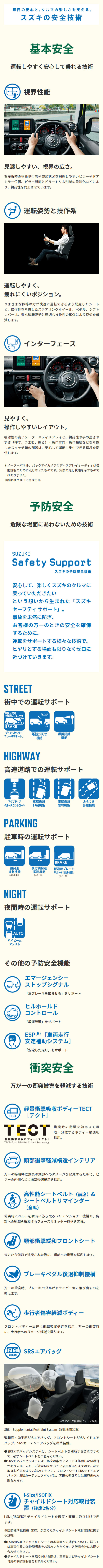 ジムニーシエラの安全装備