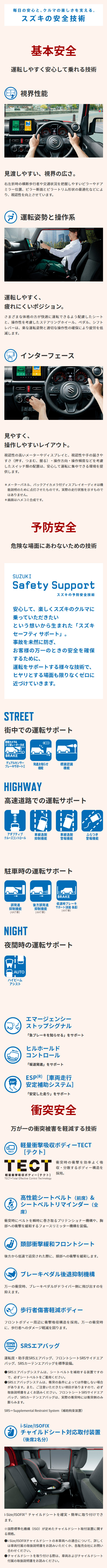 ジムニーノマドの安全装備