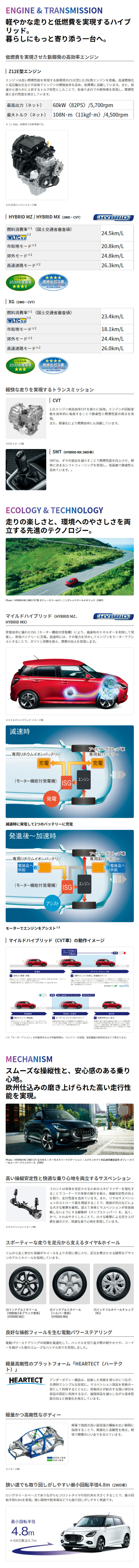 スイフトの走行・環境性能