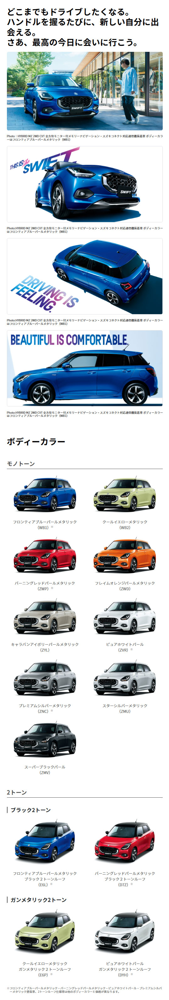 スイフトの外観