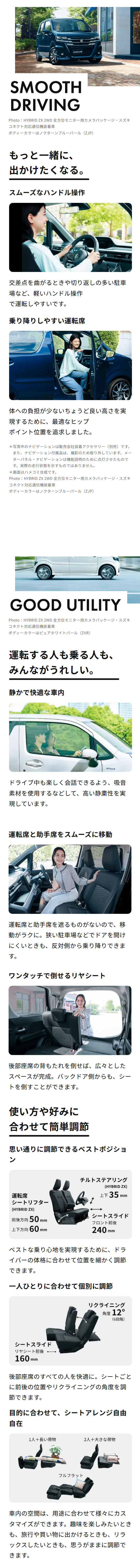 ワゴンRの室内空間